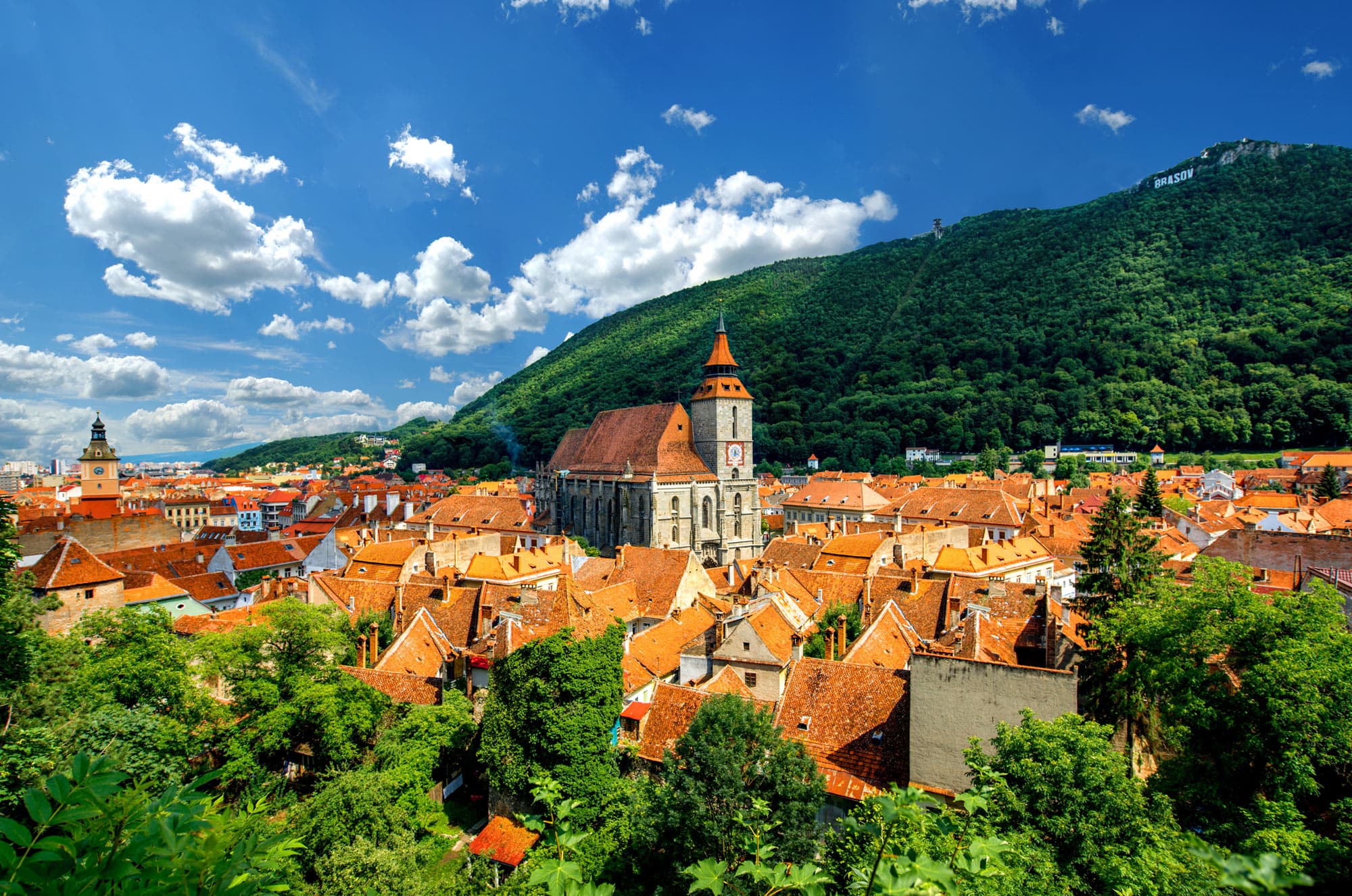 Tâmpa Mountain view over Brasov